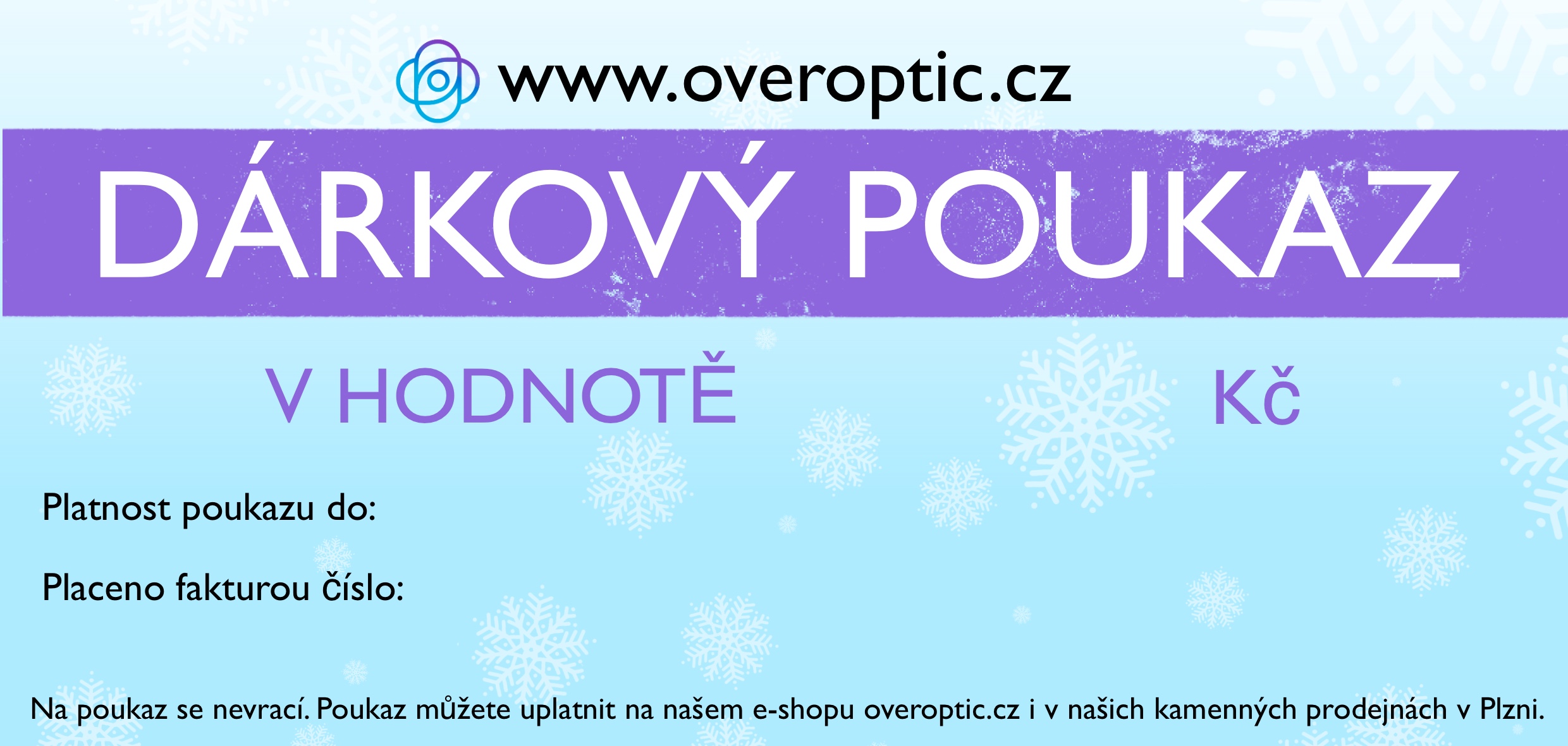 Vánoční dárkový poukaz na 5 000,-