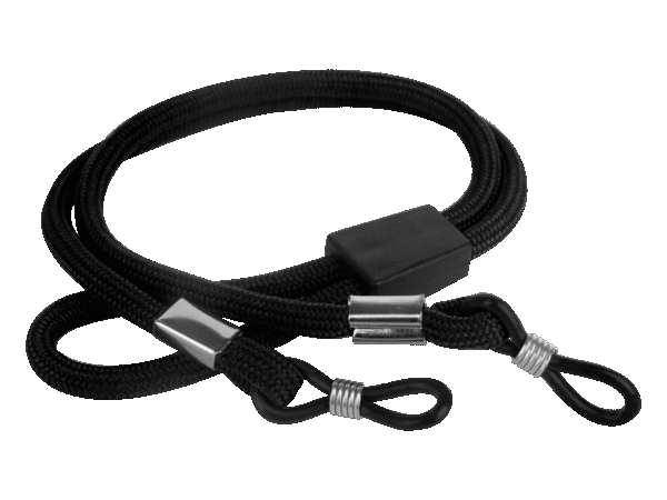 Bavlněná šňůrka na brýle - černá