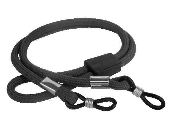 Bavlněná šňůrka na brýle - šedá